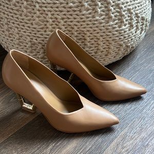 Cult Gaia Aster 105mm leather pumps